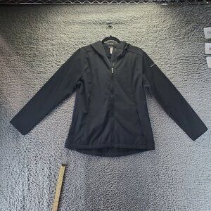 Avalanche Jacket Womens Large Black Outdoor Full-Zip Hooded Lightweight